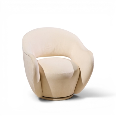Vladimir Kagan Vladimir Kagan for Directional Model 100A Mid Century Swivel Lounge Chair Pair