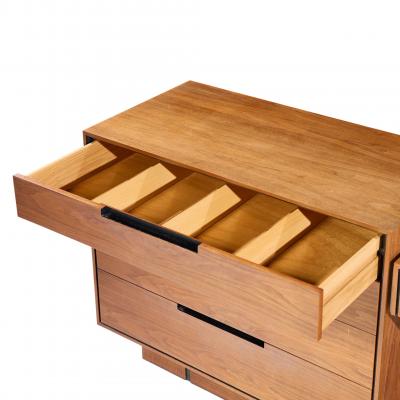 Vladimir Kagan Vladimir Kagan for Dreyfuss Mid Century Walnut and Lucite Vanity Dresser