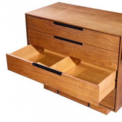 Vladimir Kagan Vladimir Kagan for Dreyfuss Mid Century Walnut and Lucite Vanity Dresser