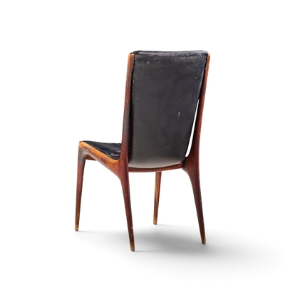 Vladimir Kagan Vladimir Kagan for Dreyfuss VK 101 Mid Century Walnut Sling Chairs Pair