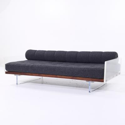 Vladimir Kagan Vladimir Kagan for Holly Hunt Mid Century Lucite Roll Back Daybed Sofa