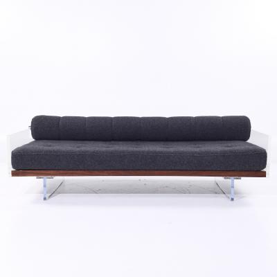 Vladimir Kagan Vladimir Kagan for Holly Hunt Mid Century Lucite Roll Back Daybed Sofa