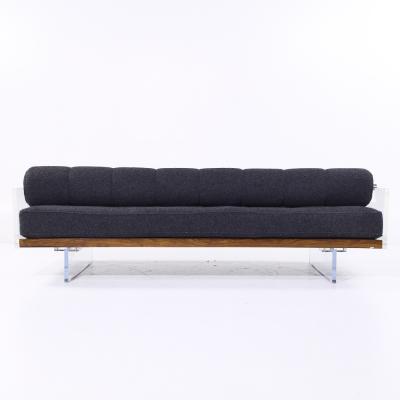 Vladimir Kagan Vladimir Kagan for Holly Hunt Mid Century Lucite Roll Back Daybed Sofa