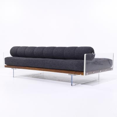 Vladimir Kagan Vladimir Kagan for Holly Hunt Mid Century Lucite Roll Back Daybed Sofa