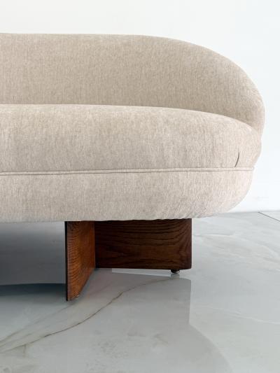 Vladimir Kagan Vladimir Kagan for Kagan Dreyfuss Inc Model 6999 Loveseat Chenille 1950s