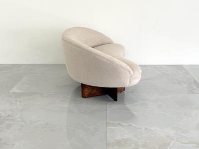 Vladimir Kagan Vladimir Kagan for Kagan Dreyfuss Inc Model 6999 Loveseat Chenille 1950s