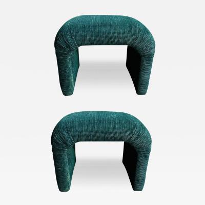 Vladimir Kagan for Directional Pair Waterfall Stools 1990