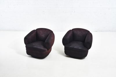 Vladimir Kagan for Directional Swivel Chairs 1980