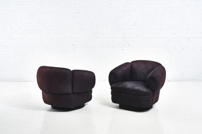 Vladimir Kagan for Directional Swivel Chairs 1980