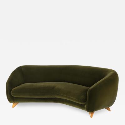 Vladimir Kagan rare curved sofa