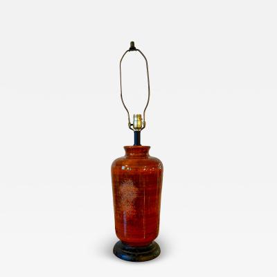 Volcano Glazed Ceramic Table Lamp