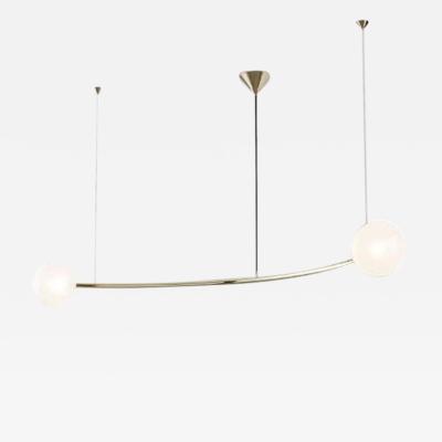 Volker Haug SINGLE ARC ODDMENTS CHANDELIER BY VOLKER HAUG