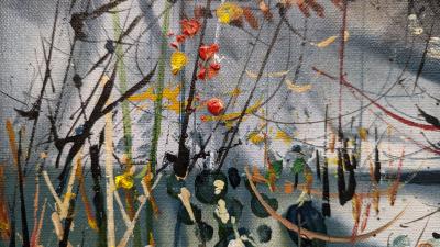 W Carl Burger W Carl Burger Painting Tall Grass 