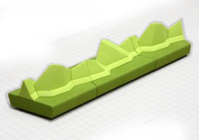 WALKING CHAIR Kohlmaier Manufaktur MONTE BELLO modular mountain range sofa
