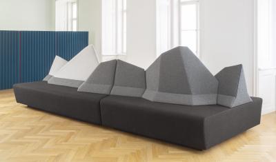 WALKING CHAIR Kohlmaier Manufaktur MONTE BELLO modular mountain range sofa