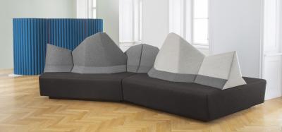 WALKING CHAIR Kohlmaier Manufaktur MONTE BELLO modular mountain range sofa