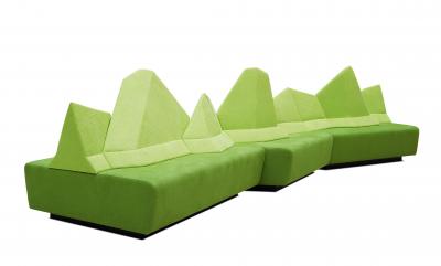 WALKING CHAIR Kohlmaier Manufaktur MONTE BELLO modular mountain range sofa