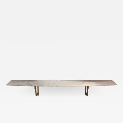 WALL MOUNT MARBLE CONSOLE TABLE BY EUGENIO COLLI