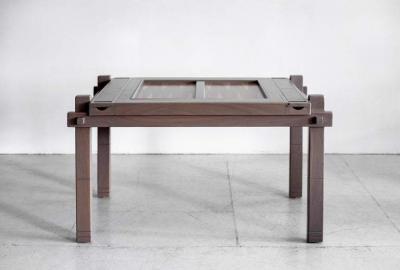 WALNUT BACKGAMMON TABLE