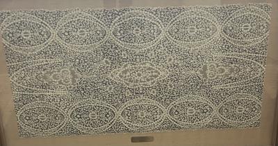 WASHINGTON MARTHA HANDMADE BRUSSELS LACE RIDING VEIL