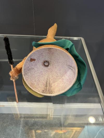 WEST GERMANY FLOCKED RABBIT ARTIST EASTER CANDY CONTAINERS WITH SPRING HEADS