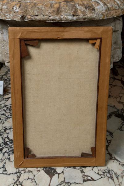 WHIMSICAL OIL ON CANVAS THE BICYCLE 