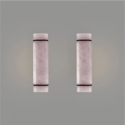 WHN18 Pink Rock Crystal Sconces By Phoenix