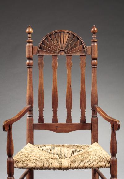 WILLIAM AND MARY BANISTER BACK ARMCHAIR