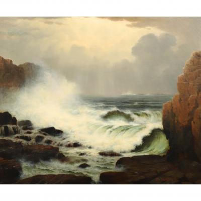 WILLIAM DE HAAS 1830 1880 LIVED ACTIVE NEW YORK AND MAINE