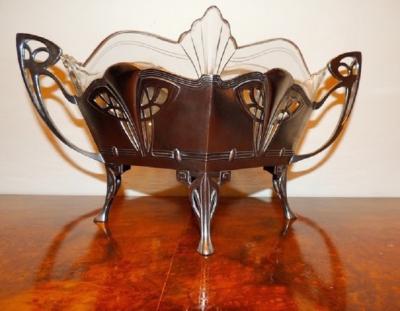WMF Art Nouveau Centerpiece Silver Glass