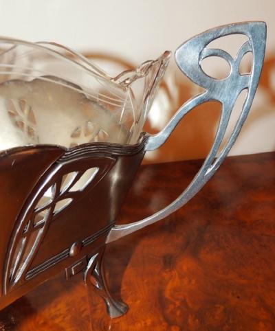 WMF Art Nouveau Centerpiece Silver Glass