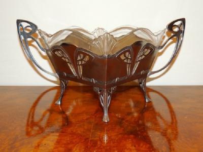 WMF Art Nouveau Centerpiece Silver Glass