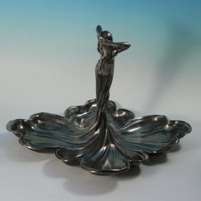 WMF Art Nouveau Maiden Four Sectioned Fruit Dish
