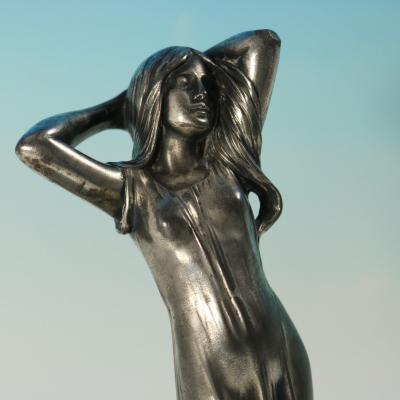 WMF Art Nouveau Maiden Four Sectioned Fruit Dish