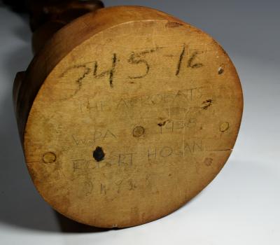 WPA Art Deco Modernist Circus Sculpture The Acrobats Signed 1938