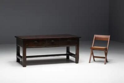 Wabi Sabi Brutalist Workbench France 19th Century