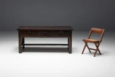 Wabi Sabi Brutalist Workbench France 19th Century