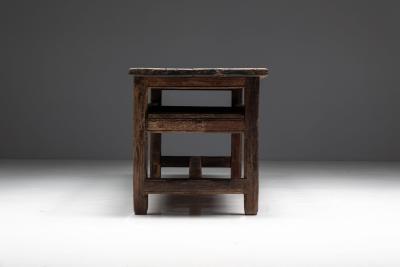 Wabi Sabi Farmhouse Worktable France 19th Century
