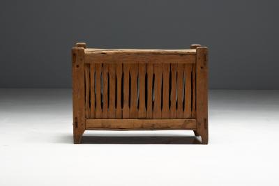 Wabi Sabi Primitive Slatted Cabinet Europe Early 20th Century