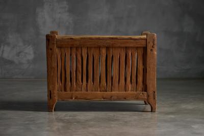 Wabi Sabi Primitive Slatted Cabinet Europe Early 20th Century