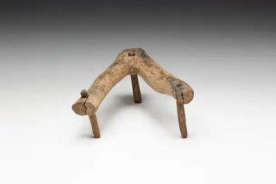 Wabi Sabi Primitive Tripod Stool France 18th Century