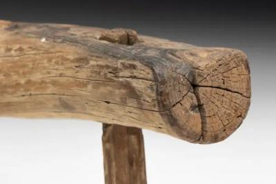 Wabi Sabi Primitive Tripod Stool France 18th Century