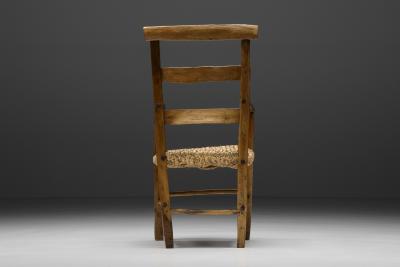 Wabi Sabi Rustic Cord Arm Chair 1940s