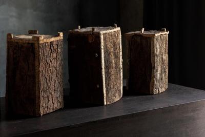 Wabi Sabi Vernacular Log Beehives France 19th Century