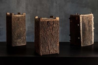 Wabi Sabi Vernacular Log Beehives France 19th Century