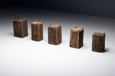 Wabi Sabi Vernacular Log Beehives France 19th Century