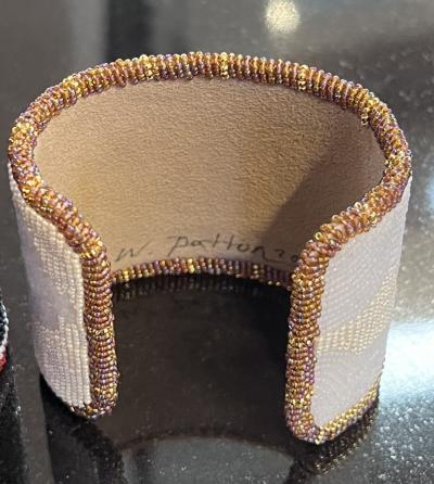 Wade Patton Buffalo Beaded Cuff