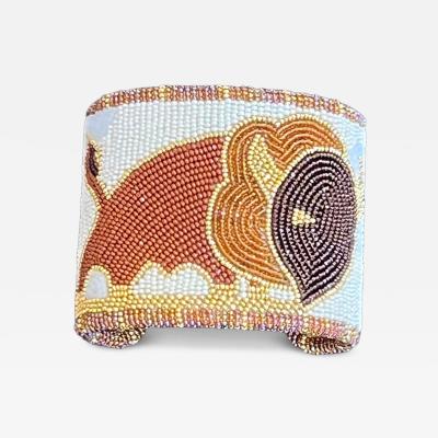Wade Patton Buffalo Beaded Cuff