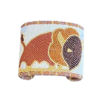 Wade Patton Buffalo Beaded Cuff