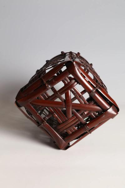Waichisai III Wada Handled Flower Basket Named Well Head ca 1930